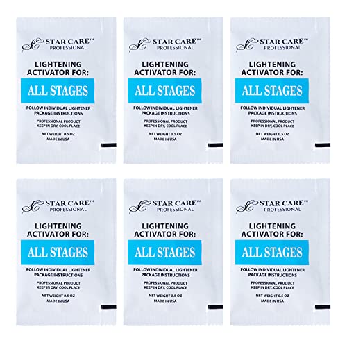 Professional Hair Lightening Activator 6 Pack - 0.5 Ounce per Pack