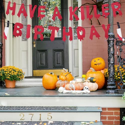 Halloween Bloody Banner for Zombie Vampire Horror Party Decorations