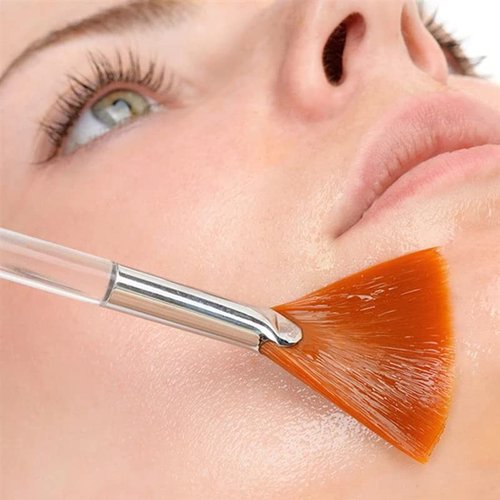 18 Pieces Fan Brushes Facial Mask Brush Soft Makeup Mask Applicator Acid Applicator Esthetician Brush Cosmetic Tools for Mud Cream, Makeup Peel