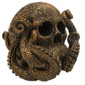 Marine Life Skull Octopus Metal Figurine - Unique Home Decor Gift