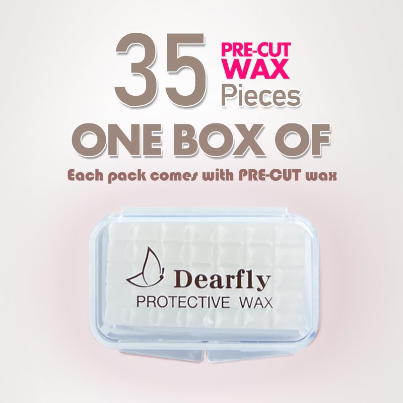 Orthodontic Wax for Braces & Aligners - 4 Pack with Storage Case & Applicator Tools - Unscented & Flavorless