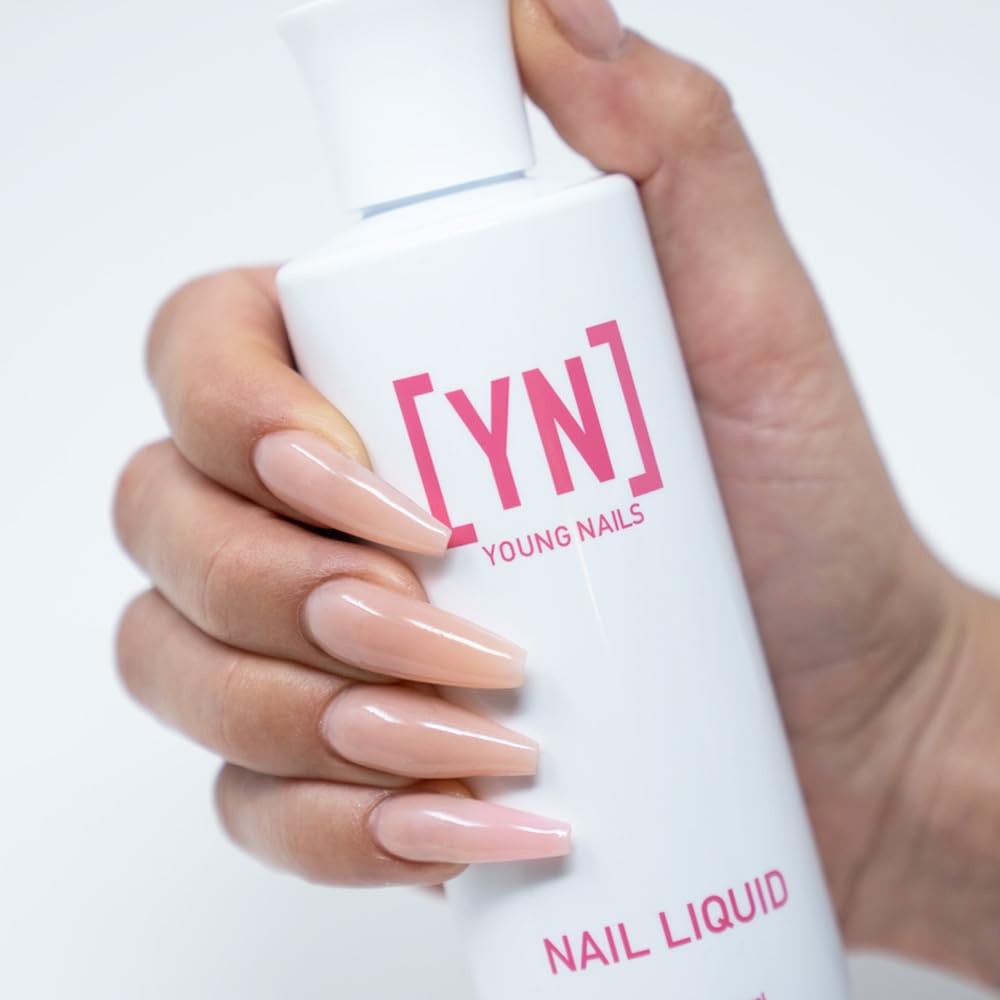 Young Nails Nail Liquid - Professional Grade Monomer for Acrylic Nails | Low Odor, MMA Free, Non-Yellowing
