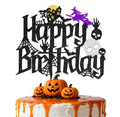 Halloween Birthday Cake Topper Ghost Themed Party Decorations for Men Women