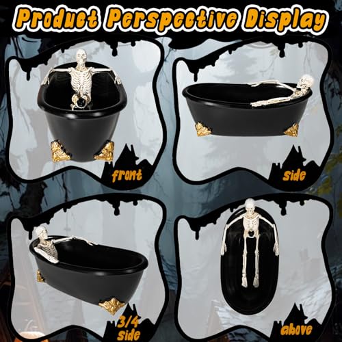 Halloween Skull Bathtub Candy Dish - Gothic Gothic Decor for Parties