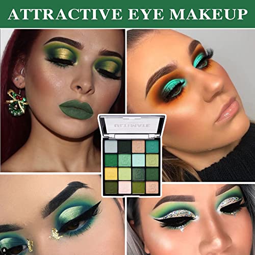 16-Color Shimmer Matte Eyeshadow Palette Waterproof Long Wear Makeup