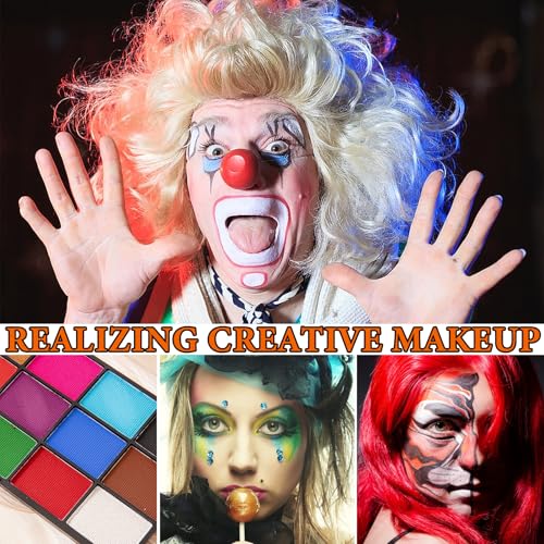 Multicolor Bruise Wheel for SFX Halloween Face & Body Paint - Fluorescent Neon Makeup Kit
