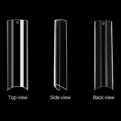 700pcs Square Nail Tips No C Curve Clear Straight Nail Extension Acrylic Nails Tip For Nail Salons With Box