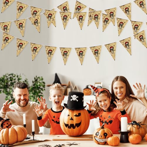 Pirate Party Banner Set - 60 Pcs 49 Feet Pirate Flags for Themed Celebrations