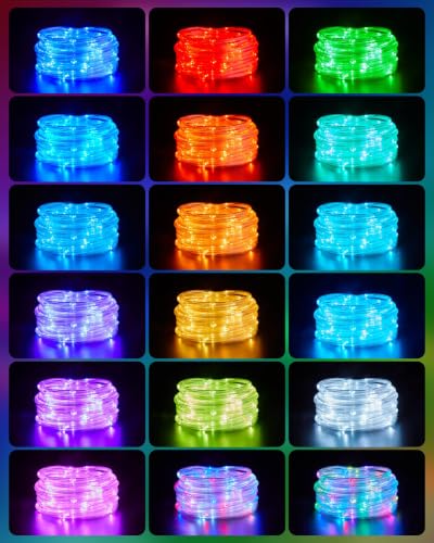 66ft Connectable Color Changing Rope Lights Outdoor - 200 LED String Lights