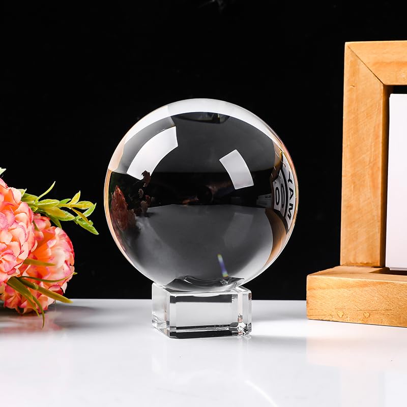 Clear Crystal Ball Prop 100mm - Fortune Teller, Home Decor, Stand Included Variation of THIS Listing: Clear / 100mm