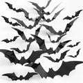 Halloween Bat Wall Decor Set - 3D Waterproof PVC Stickers for Indoor Outdoor Halloween Party