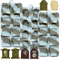 Halloween Tombstone Silicone Mold 3 Pack - Candy, Chocolate, Soap & Ice Cubes