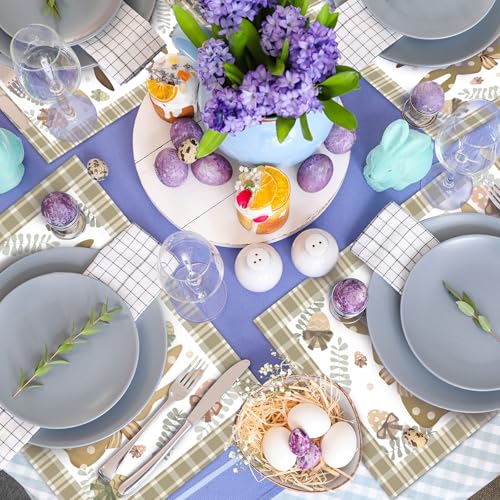 Brown Easter Paper Placemats - 50 Sheets, 16 x 11 Inch Spring Table Mats