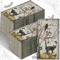 Halloween Disposable Hand Towels Gothic Crow - 200 Pack Bathroom Napkins