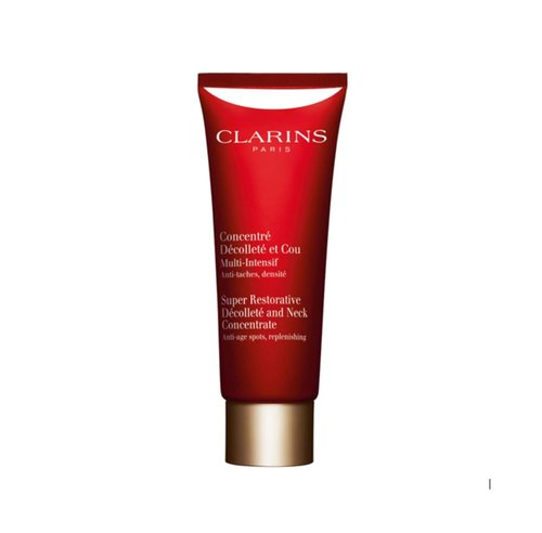 Clarins Super Restorative Décolleté & Neck Concentrate - Anti-Aging Cream for Mature Skin | Visibly Diminishes Chest Creases in 4 Weeks