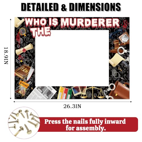Detective Murder Mystery Photo Booth Props Set for Parties