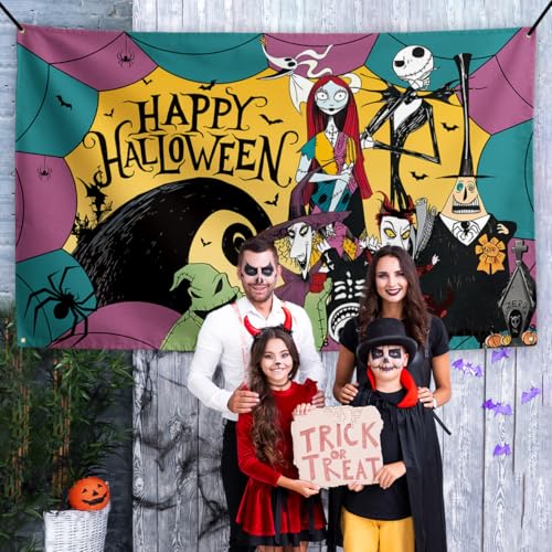 Halloween Backdrop 71x43 Inch Spooky Scene for Photography & Party Decor
