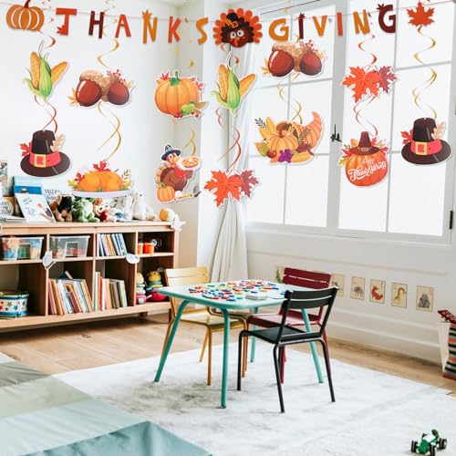 Thanksgiving Decorations 53-Piece Fall Party Hanging Decor Set
