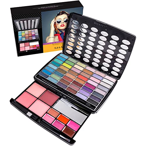 Glamour Girl Makeup Set with Eyeshadow Palette, Blush, Lip Gloss & Mirror - Variation GLAMOUR