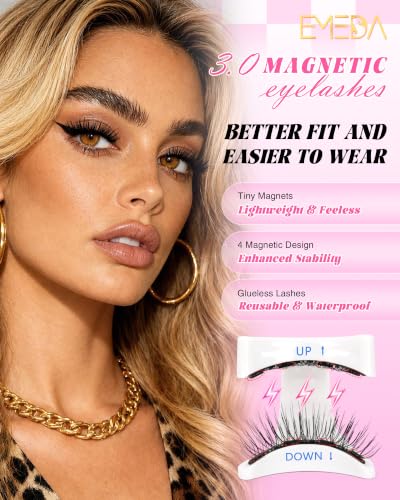Magnetic Eyelashes with Applicator - Reusable No Glue False Lashes - Variation of THIS listing