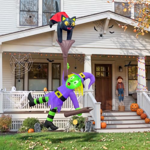 12FT Halloween Inflatable Decorations Outdoor Yard Blow Ups with LED Lights
