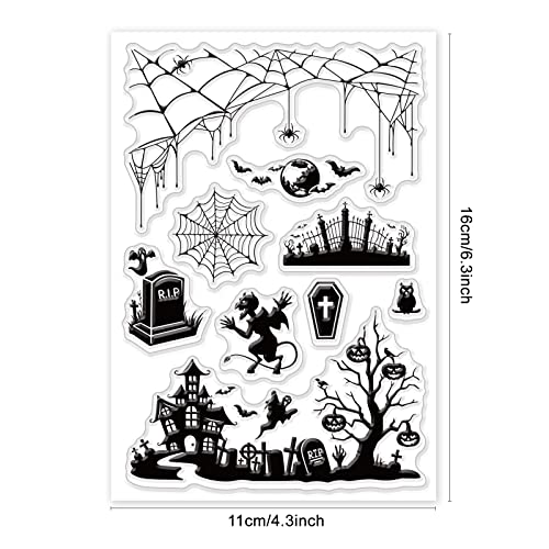 Halloween Ghost Clear Stamp for Scrapbooking and Card Crafting - Ghost Variation