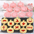 Mini Pumpkin Cookie Cutter Set - Halloween & Dia de los Muertos Faces - Pumpkin-P