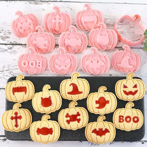 Mini Pumpkin Cookie Cutter Set - Halloween & Dia de los Muertos Faces - Pumpkin-P