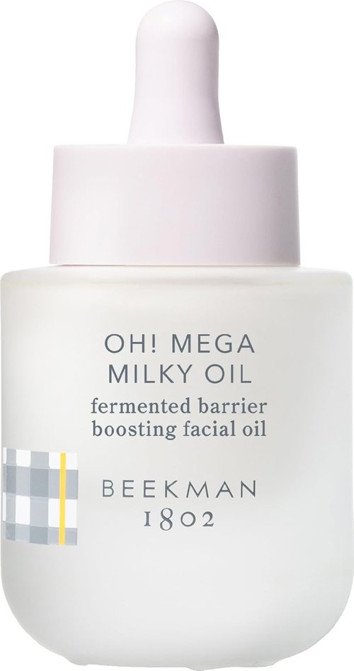 Beekman 1802 Oh! Mega Milky Facial Oil Serum - Hydrating Vitamin C & Niacinamide Formula | Lightweight, Non-Greasy, 1 Fl Oz