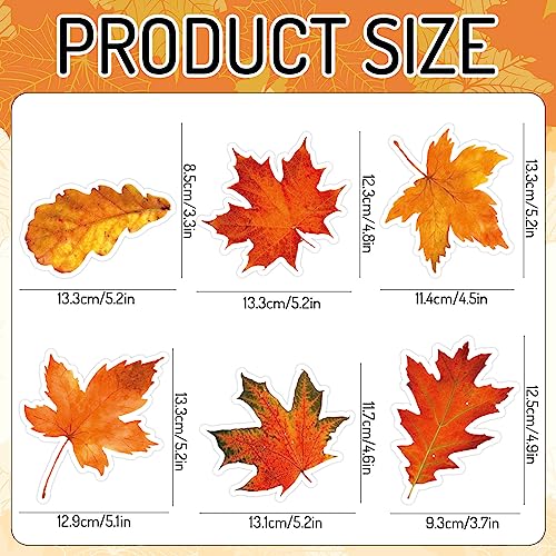 Fall Refrigerator Magnets 20-Piece Maple Leaf Thanksgiving Decor Set