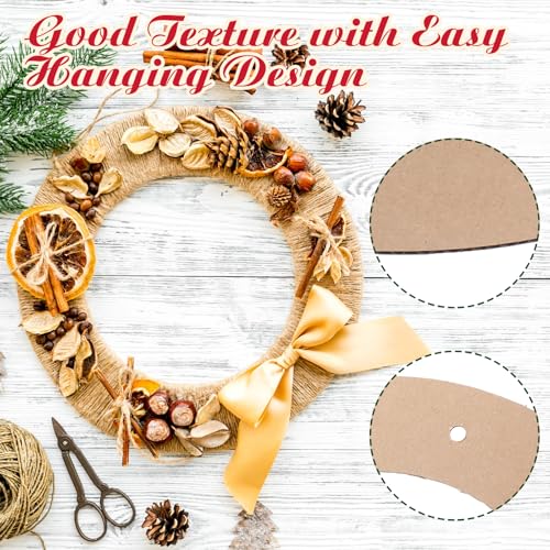 DIY Wreath Rings 80 Pcs - 12 Inch Cardboard Wreath Forms Bulk Set