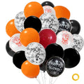 Halloween Balloons Set with Spider Web & Splatter Designs - 30PCS Party Decor