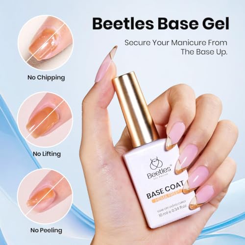 Beetles Protein Nail Prep Dehydrator & Primer Set with Gel Top & Base Coat - O-Clear-6