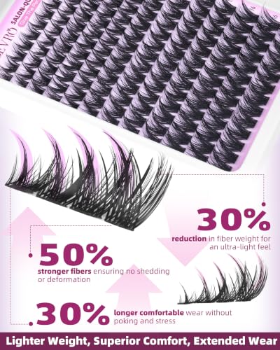Wet Look Manga Lash Clusters Kit - Fish Tail Style, G-Fish Tail Variation