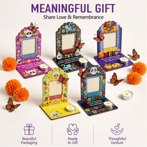 Day of the Dead Ofrenda Set with Photo Frames, Candles & Decorations
