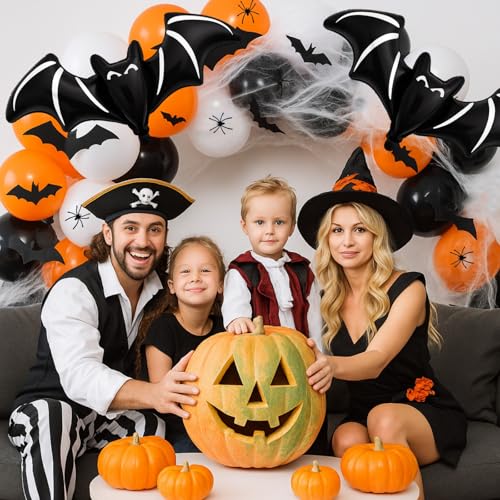 Halloween Balloon Garland Arch Kit 130pcs - Trendy, Includes Pump & Web - Variation of THIS listing