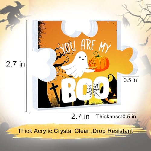 Halloween Ghost Decor Acrylic Puzzle with 'You Are Boo' - Fall & Party Decoration