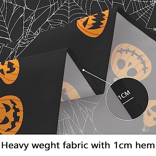 Halloween Tablecloth 60x84 Inch Rectangular Spooky Pumpkin Spider Web Washable Decor - Variation of THIS listing