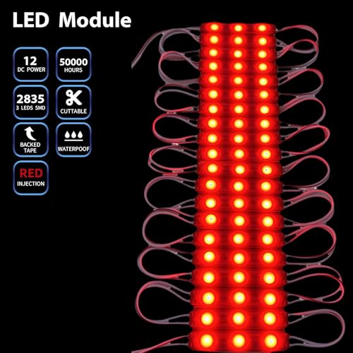 Red LED Module Lights 1.5W 12V for Storefront Advertising Christmas Signs - 400PCS