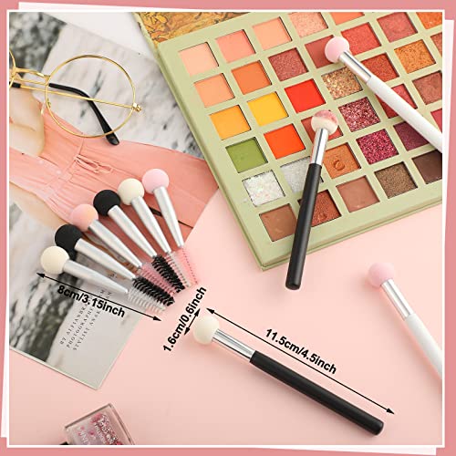 Makeup Sponge Brush Set with Double-Ended Applicators for Foundation & Concealer