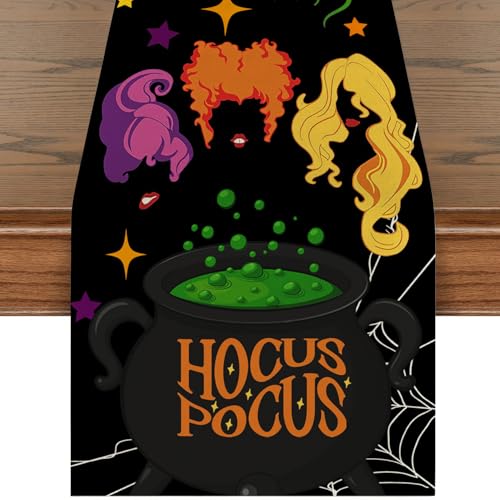 Halloween Table Runner 13x72in Autumn Decorations for Dining Table - Spooky Party Decor