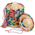 Small Mexican Straw Sombrero Hats 12 Pack - Party & Celebration Accessories
