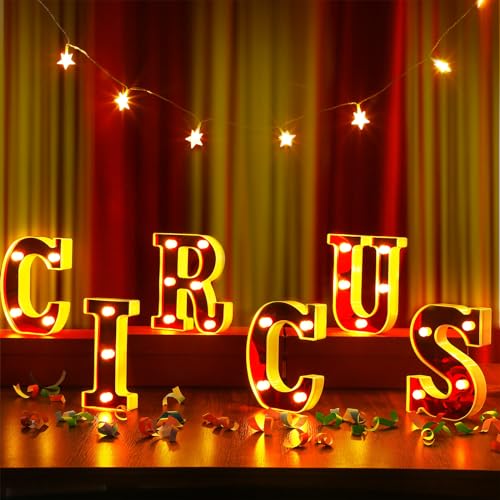 Aurelema Circus Themed Party Decorations LED Sign - Variation: Circus