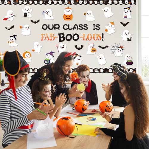 Ghost Classroom Halloween Bulletin Board Decorations - Fall Classroom Decor for Elementary to High School - Variation: Ghost