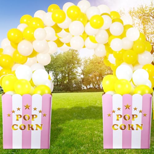 Halloween Giant Popcorn Balloon Box Decoration - Cute Style, 31.5 Inch