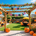Orange Summerween Banner Halloween Decorations Indoor Outdoor Party Decor