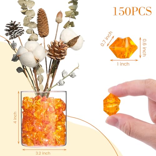 Fall Table Decor Bundle with Ice Cubes, Pumpkins & Maple Leaves