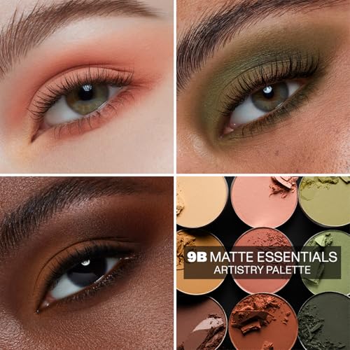 Morphe 9B Matte Essentials Eye Shadow Palette - Warm Tones with Rich Pigments