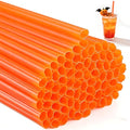 Reusable Pumpkin-Shaped Drinking Straws - Halloween & Fall Party Supplies