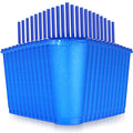 Dark Blue Reusable Plastic Halloween Cups with Lids & Straws - 24 oz Bulk Party Drinkware